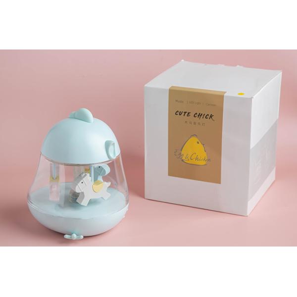 Силикон ПК ABS света ночи Carousel USB домочадца поручая