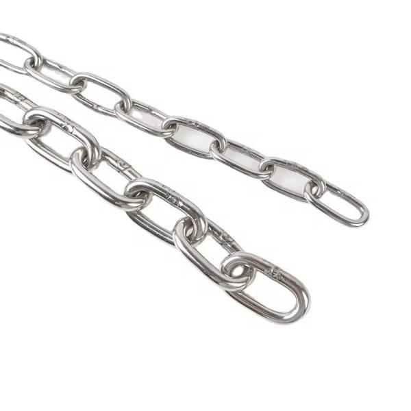 Polish SS201 SS304 Stainless Steel Lifting Chain DIN5685C DIN763 Rustproof