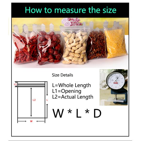 Biodegradable Plastic Bag Transparent PE Slide Seal Freezer Bags, Gallon, Quart, American value, drug store, zipper seal