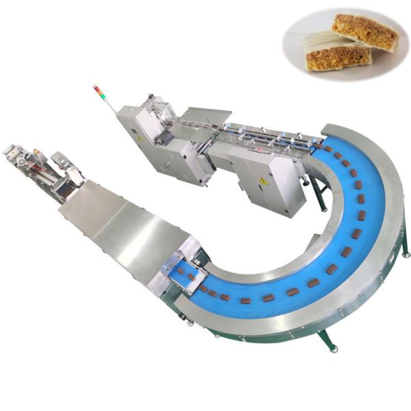 P307 Chocolate Coated Fruit Energy Protein Bar Extruder Machine 40-60pcs per min