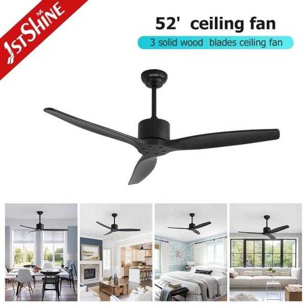 Vento padrão 52 polegadas ventilador de teto com controle remoto e 6 velocidades Mofo privado NO