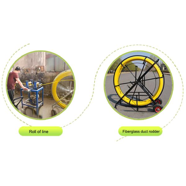 Light weight Fiberglass Cable Snake Duct Rodder Underground Cable Installation Tools