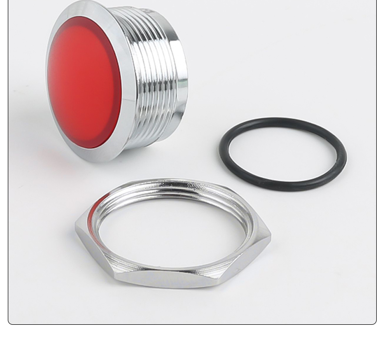 22mm Spherical Metal LED Indicator Lamp 24V 220V Solder Pin Industrial Signal Light Red Green Yellow Blue White