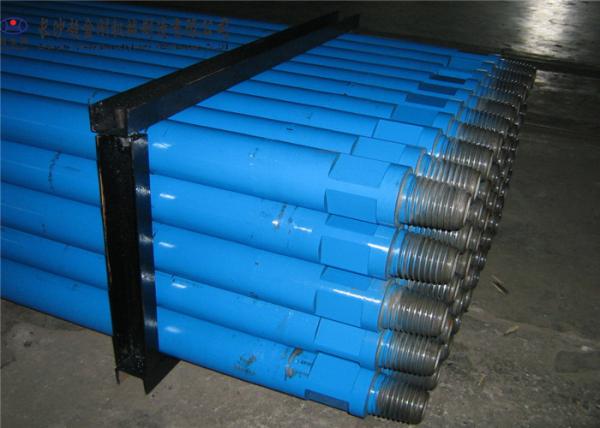 High Strength DTH Drill Pipe , Water Well Drill Pipe 4.0-19mm Wall Thickness