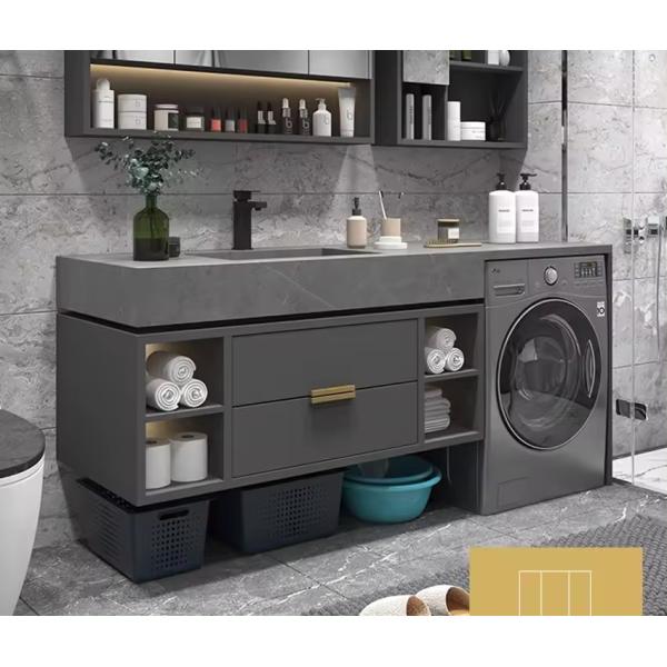 Modern 48 Inch Bathroom Vanity Wash Basin Cabinet Combination