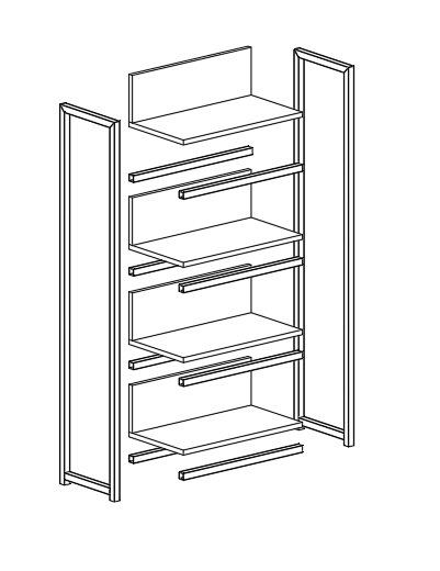 4-Layer Adjustable Supermarket Shelves Black Painted Metal Retail Racks with Mobile Heavy Duty for Tools Garage Food Storage