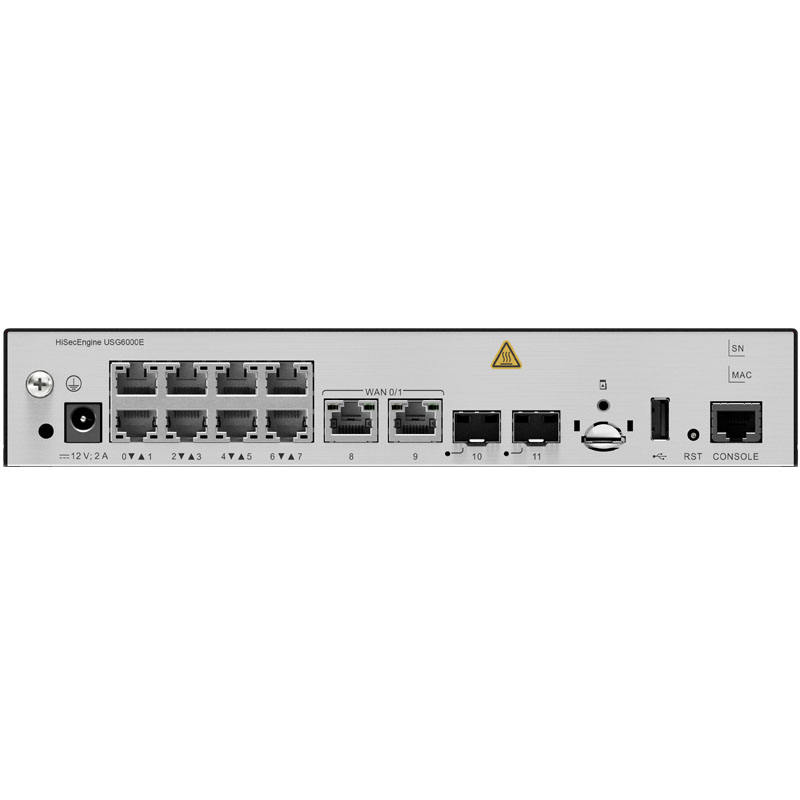 USG6510E 02352PQH 10*GE RJ45+2*GE SFP Desktop Series Ai Firewalls