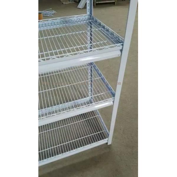 Multi ровный прорезанный Shelving обязанности белого света 5 - шкаф угла в палубе ячеистой сети