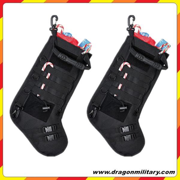 Hot sale new Christmas Tactical Stocking with molle