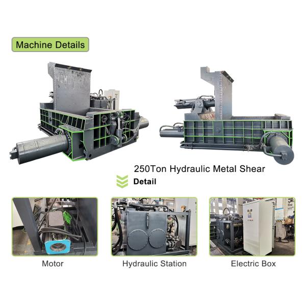 Гидравлическая стальная машина Baler утиля цилиндр двойника 60 kw главный