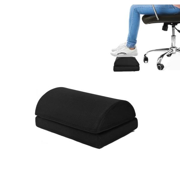 Home Under Desk Foot Rest Pillow Ergonomic Footrest with Massage and Mesh Outer Cover