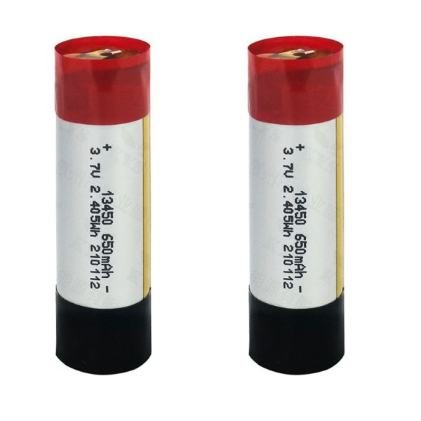 13450 650mAh 3.7V Lipo Battery Rechargeable Lithium Polymer Battery with 300 Cycles for Small Electronics