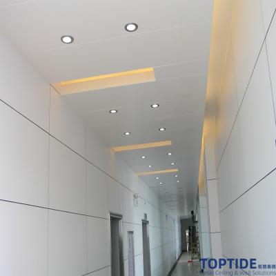 PVDF Painted 2.0mm Fireproof Ceiling Board , Perforated False Ceiling