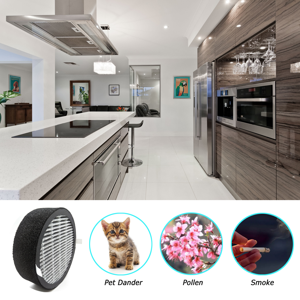 H13 Carbon Fiber Air Purifier Filter with 144x55mm Size for Effective Smoke Capture