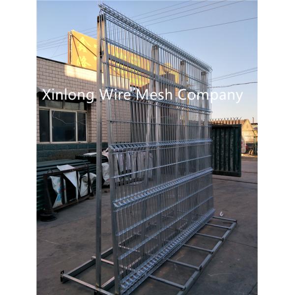 Green Black Vinyl Coated Welded Wire Fencing For Sports Ground 200×50 Mm