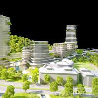 Maquette physique architecturale Parcs Modèles à l'échelle HSA 1/300