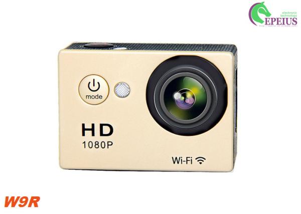 Outdoor Waterproof Sports Action Camera W9R 1080P , HD Motorcycle Action Camera