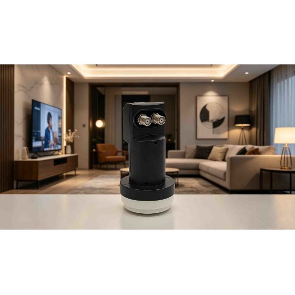 Universal Twin LNBF ST-K22FA for Ku-Band with 0.7dB Noise Figure, Dual Independent Outputs, and Full 10.7-12.75 GHz Coverage