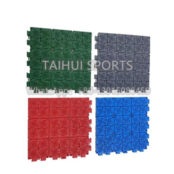 Наружные баскетбольные корты Кровные плитки Защита безопасности ПП Кровные плитки