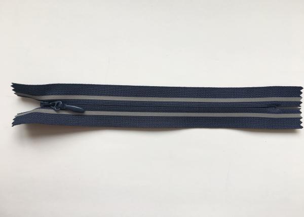 Reflective waterproof Sewing Notions Zippers separating zippers open end invisible Nylon zipper