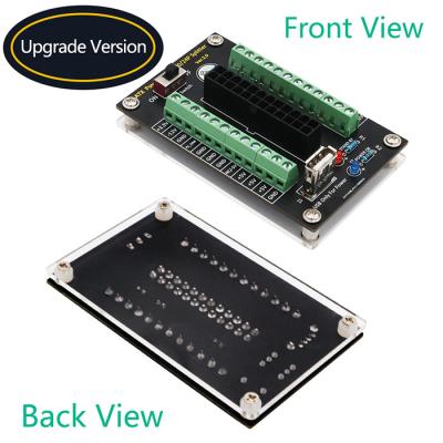 Módulo de ATX 24/20 Pin Power Supply Breakout Board com porto de USB 5V e base acrílica