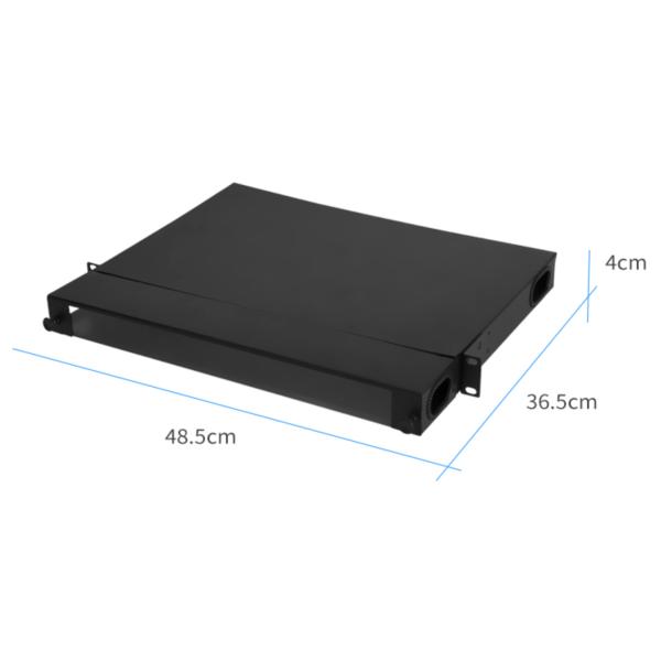 High Density 96fo 96core 19'' 1U OM3 OM4 MPO MTP Fiber Optic Patch Panel Terminal Box