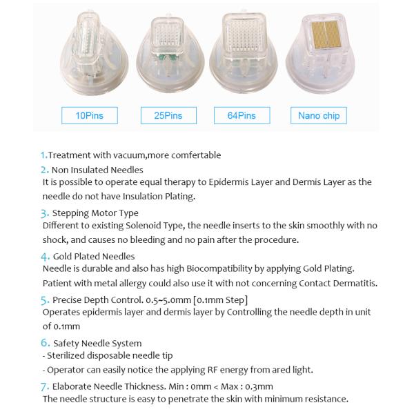 Face Lifting Portable Rf Fractional Microneedling Machine For Acne Scar Removal