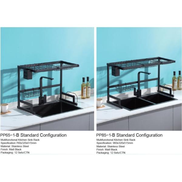 Baking Paint Stainless Steel Over The Sink Drying Rack 650x320x515mm Specification