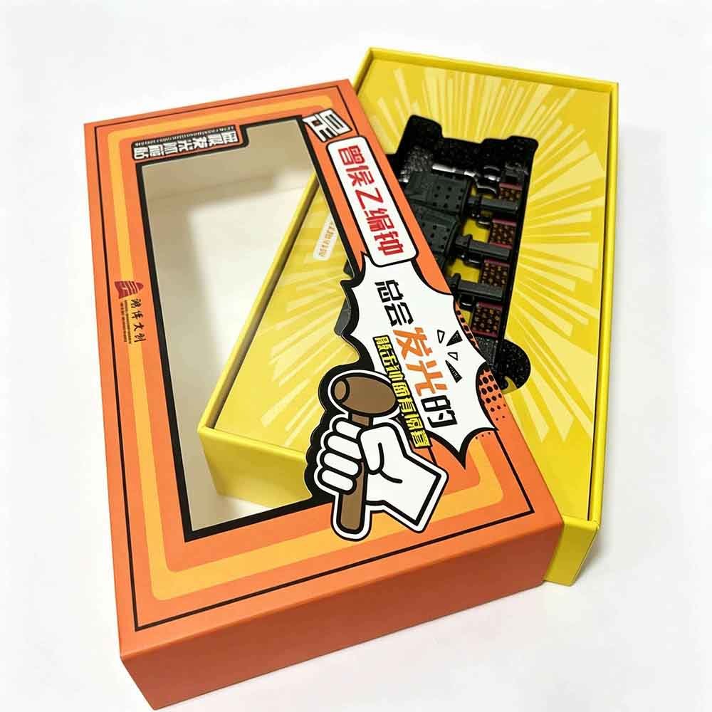 EVA Insert Sleeve Structure Custom Window Boxes Cosmetic Retail Packaging