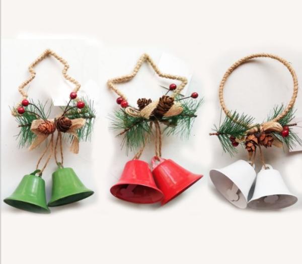 Five-Pointed Star Shap Metal Christmas Jingle Decoration Bell