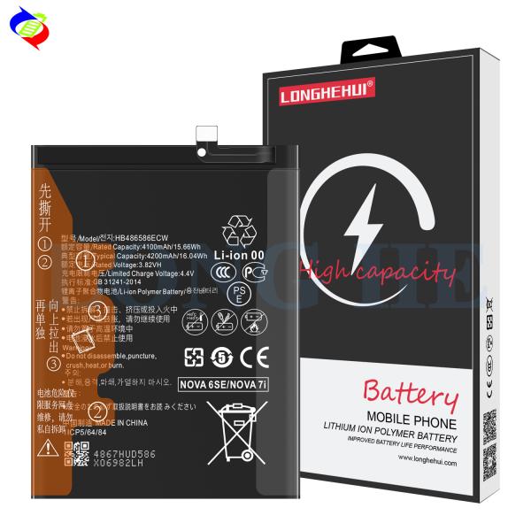 Li-ion Polymer Battery HB486586ECW for Huawei Honor Nova 6SE Nova 7i P40 Lite 4200mAh