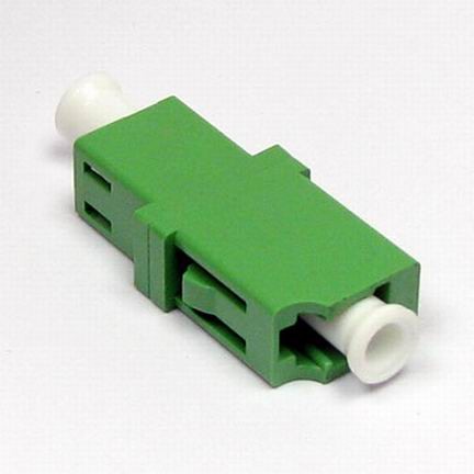 Plastic LC / APC Simplex Flangeless Fiber Optic Receptacle