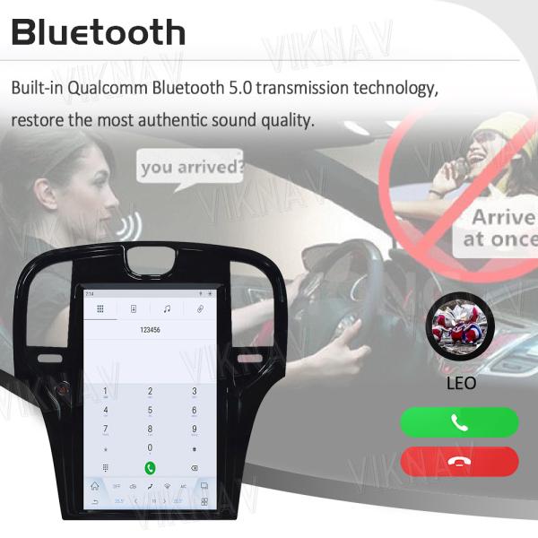 Стерео автомобильный радиоприемник экрана касания для радиотелеграфа 2013-2019 андроида 11 Крайслер 300C