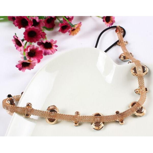 Hot Hair texture flashing emerald diamond hair hoop headband hair jewelry