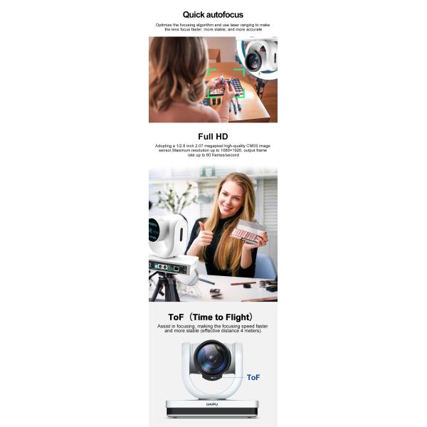 1080P 12X Optic HD Video Camera for Live Streaming by DAIPU Video Conference System