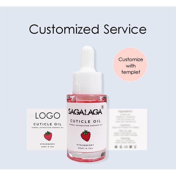 Private Label Organic Jojoba Scented Cuticle Oil 20Ml Natural Revitalizing Mango Nail Oil for Nourishing and Moisturizing