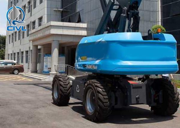38.4m Straight Arm Aerial Work Platform 54kw Engine Cherry Picker