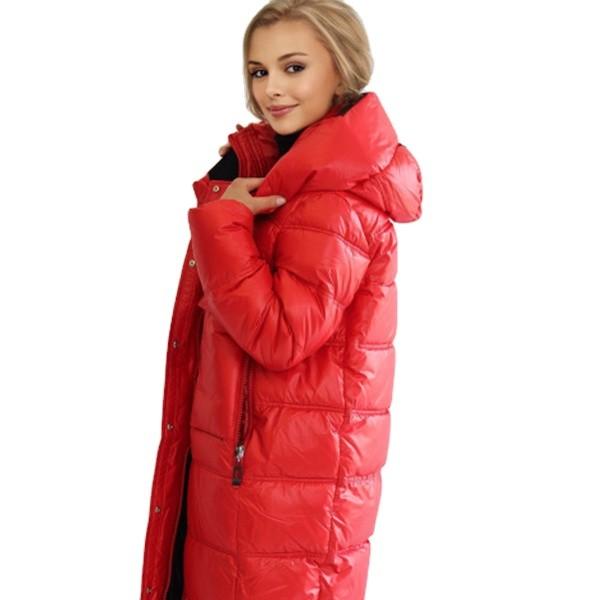 FODARLLOY Women's Winter Outerwear Cotton-Padded Medium-Long Thin Waist Wadded Thick Coat