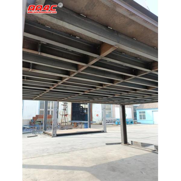 Oil cylinder +Chain 4 post parking lift for 3 cars parking on one decker 6T 3750mm high