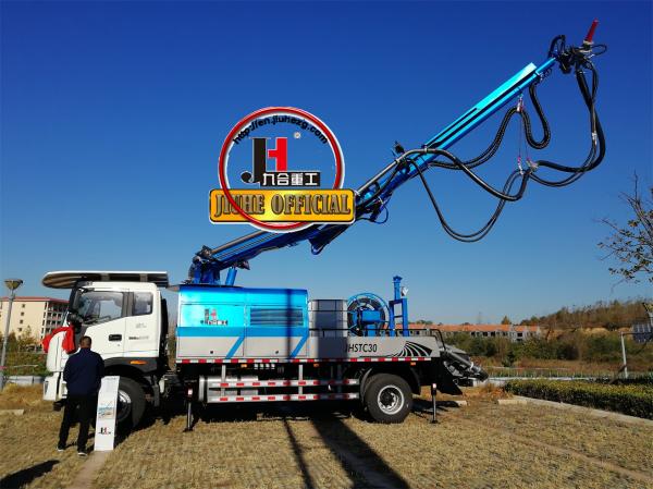 N30 Wet Shotcrete Machine Concrete Spraying Factory JIUHE Brand 30m3/H Truck Mounted Wet Shotcrete Machine