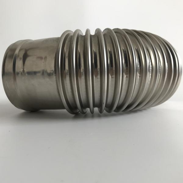 SUS430 Pellet Stove Chimney Bendable Elbow With Locking Band Connection