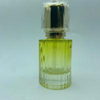 Bouteille de lotion en verre jaune de qualité supérieure de 40 ml avec pompe en or Bouteille cosmétique OEM