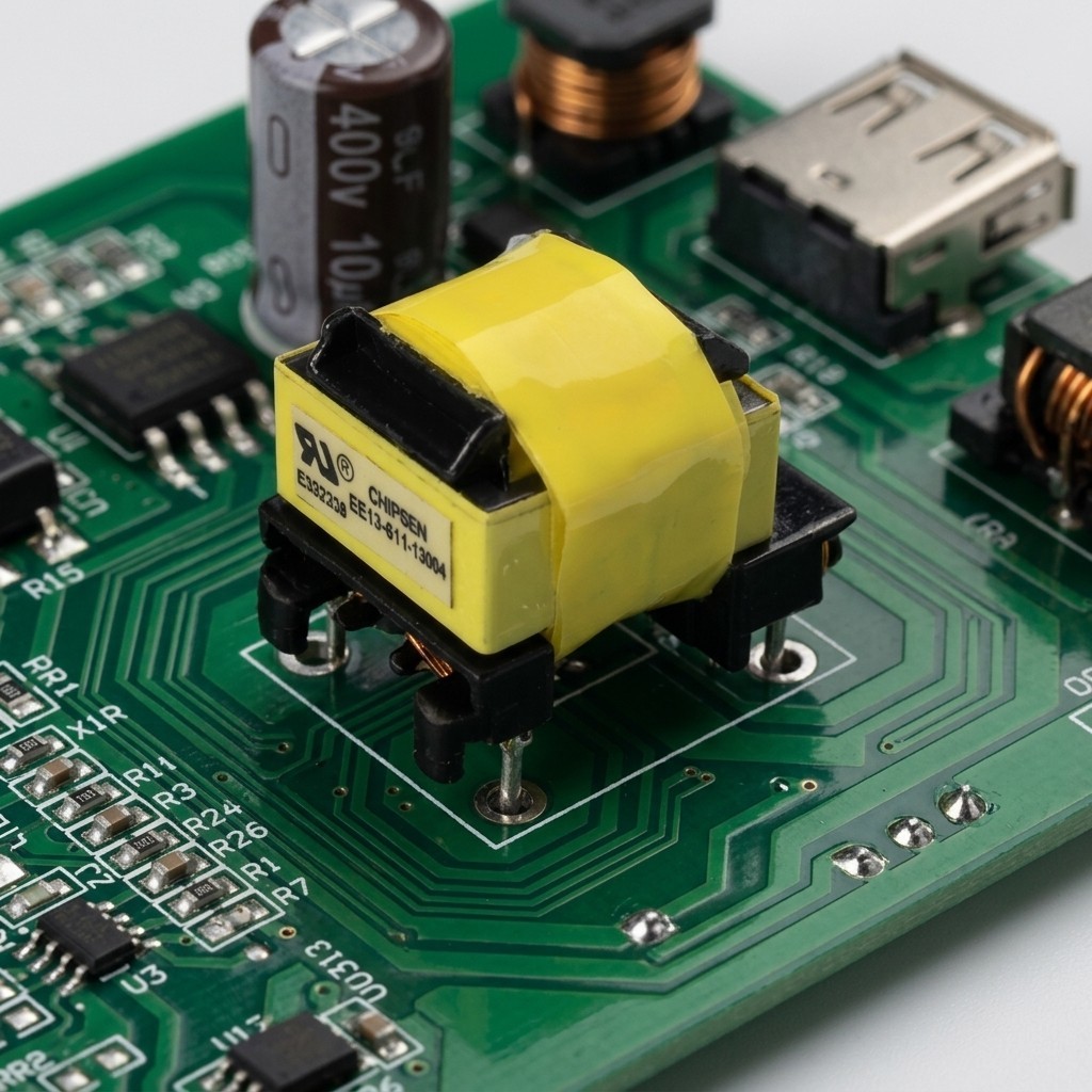 High Frequency Low Loss EE13 Horizontal SMPS Transformer For Power Supply PCB Board