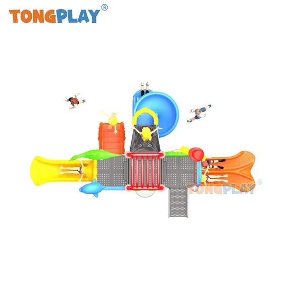 Water Park Outdoor Amusement Park Plastic Slide Playground Outdoor Play Equipment for Children Water Slide