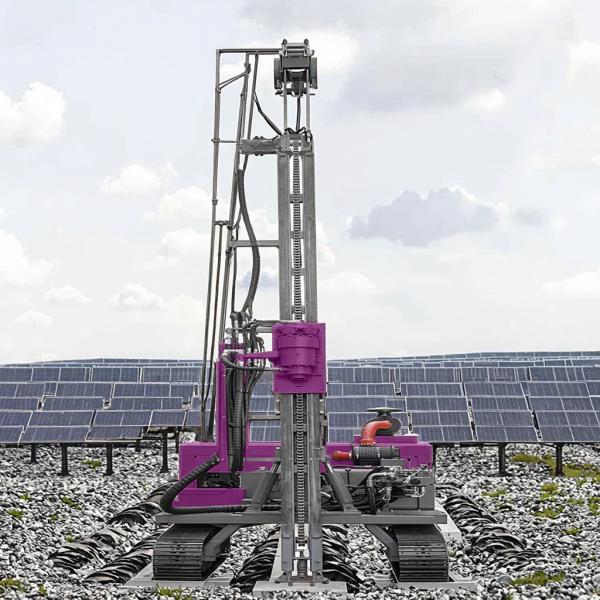 Pile Driving Equipment Groundwork Solar Pile Drilling Rig Hydraulic Screw Pile Driver