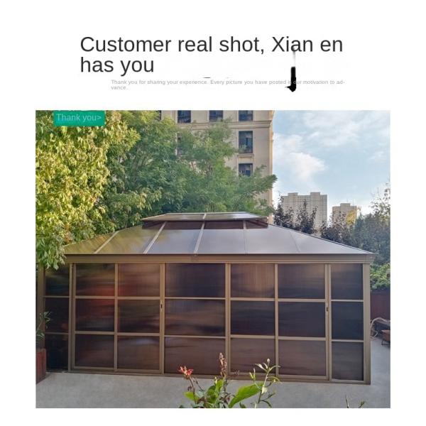 Double Ceiling Waterproof Gazebo Sun Room