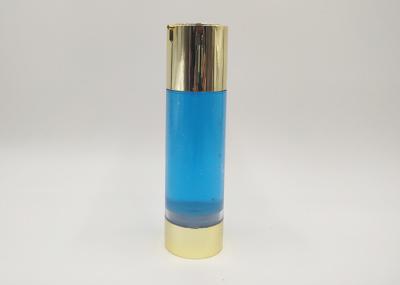 Cosmetic Vacuum Facial Cream Bottle , Cylindrical Cosmetic Pump Bottles 30ml 50ml