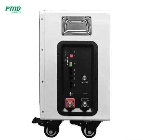 New Design Lifepo4 Battery Diy Box Stand Type With Wheels 48v 51.2v Home Solar Energy Battery Box Lifepo4