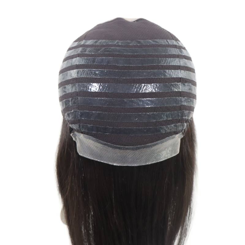 100% RAW Virgin Hair Full Lace Front Glueless Silk Top Silicone Women Pu Medical Wig Human Hair for Alopecia