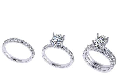 Hand Setting 2.45g 14K Solid Gold Jewellery ODM For Engagement
